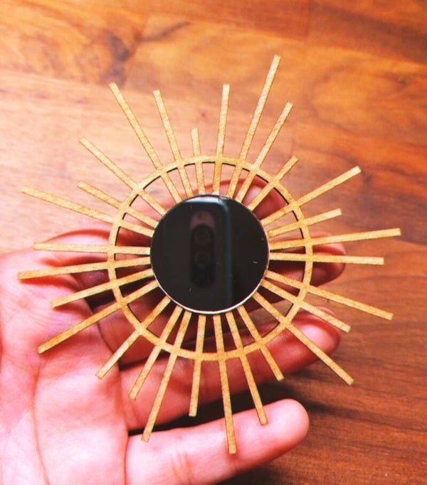 Stor dekorativ spegel