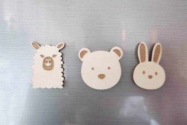 Gulliga Mini Kylskåpmagnet med Djurmotiv