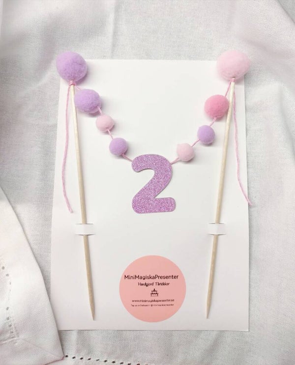 Handgjord Tårtdekor: PomPom Dreams