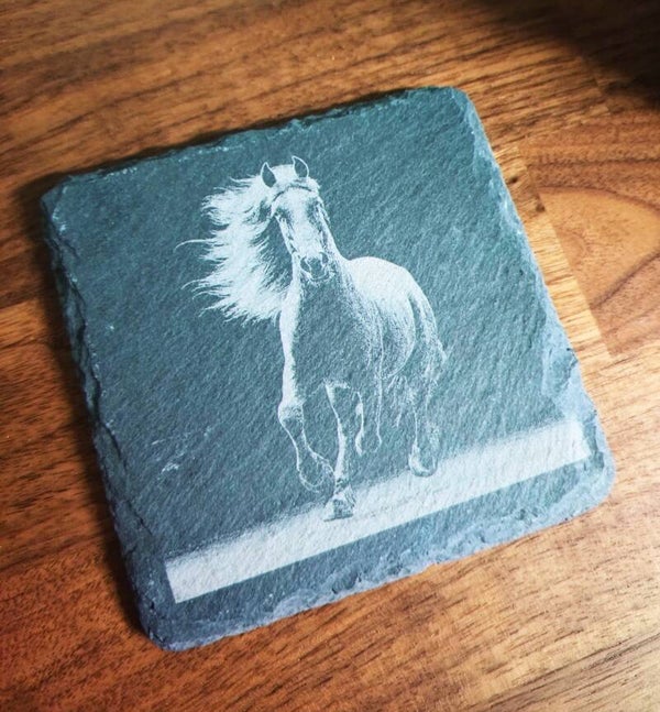 Skiffer Glasunderlägg: Häst