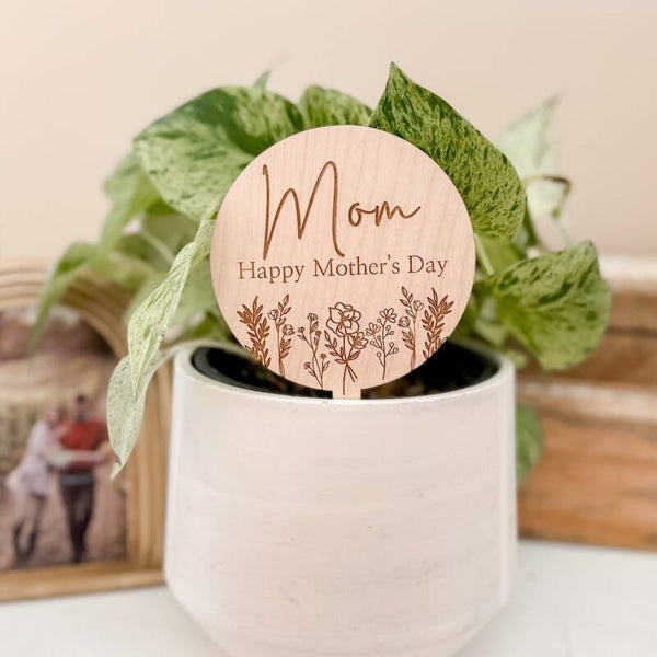 🌿 Personlig Växtskylt  till växt-och-blomsterpresenter