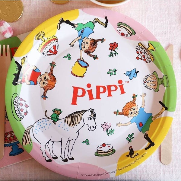 Pippi Papperstallrik 8st