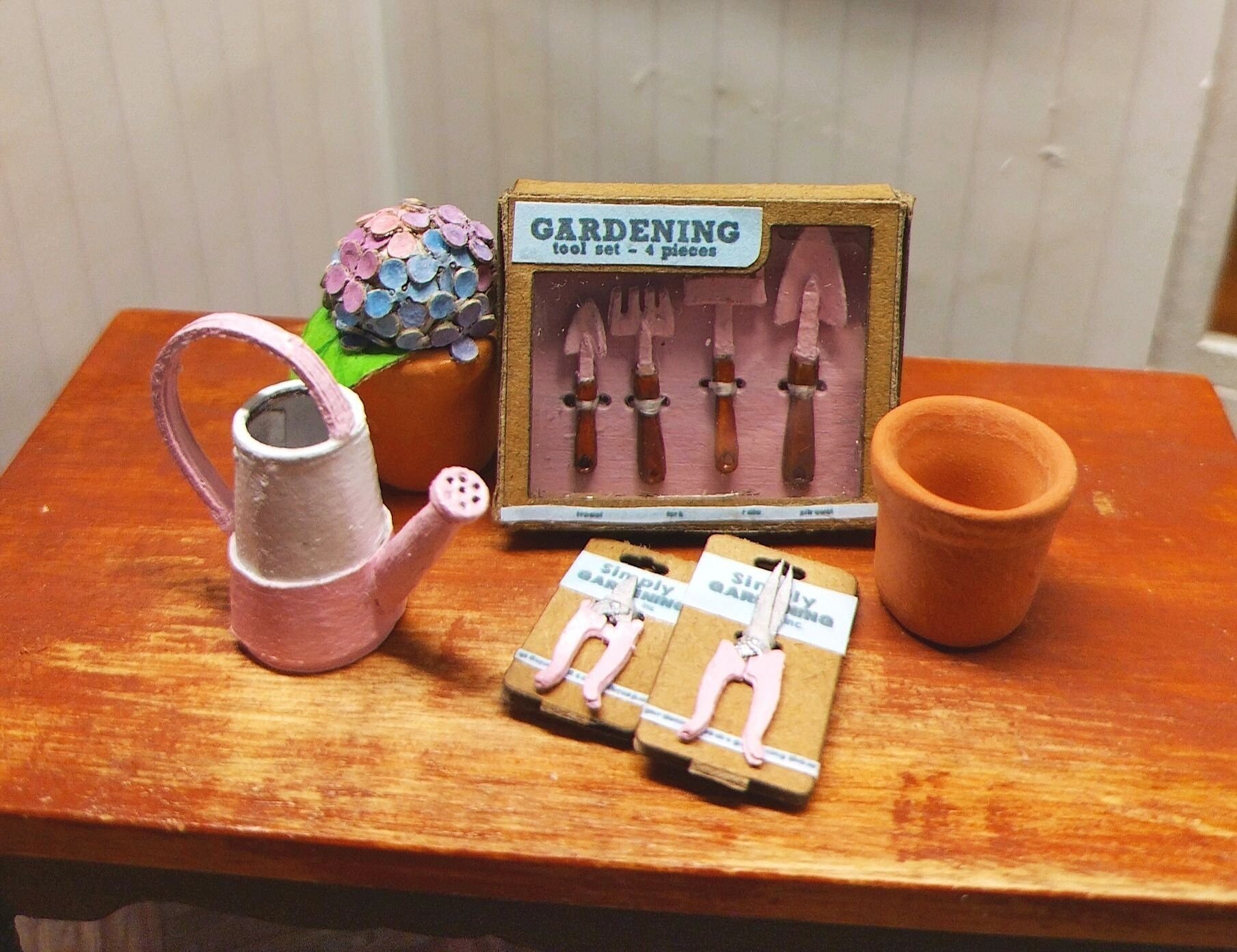 Miniatyr trädgård set 1:12