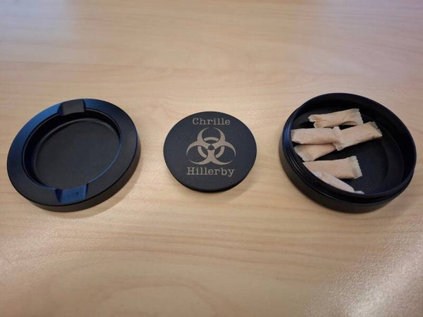 Personlig Snusdosa med Namngravyr - anpassningsbar design