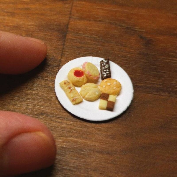 Miniatyr sju sorters kakor