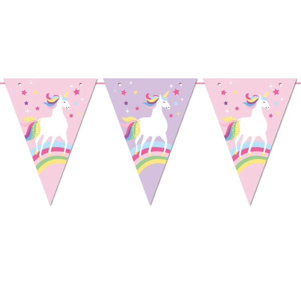 Enhörning triangel flag banner 3m