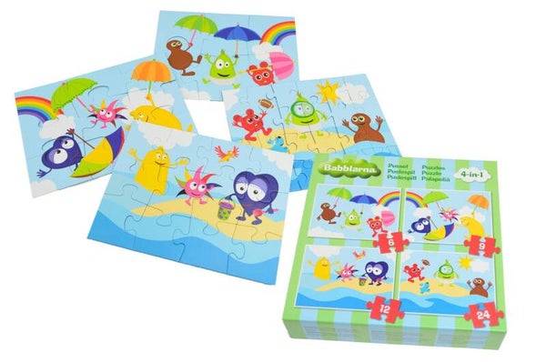 Babblarna 4-in-1 pussel