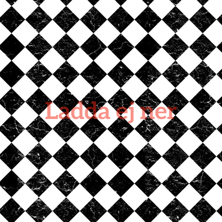 Svartvit kakelgolv i A4 papper