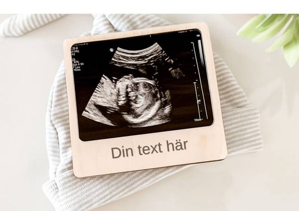 Personlig Magnetisk Ultraljuds-Fotoram i Trä