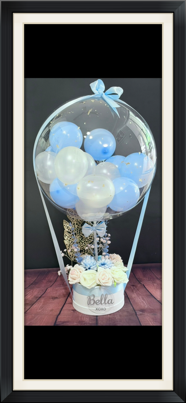 Baby blue and pearl