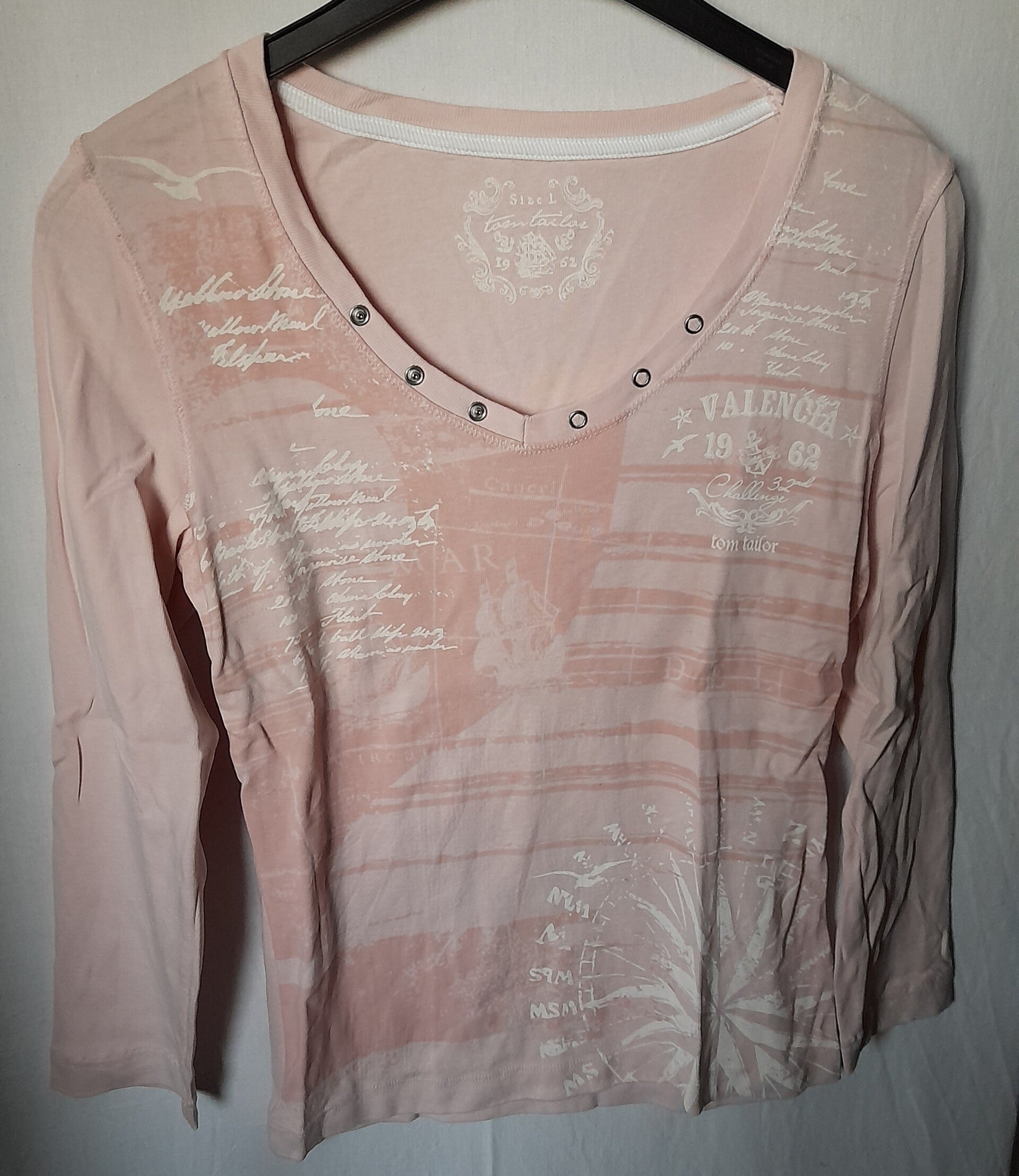 Langarmshirt 3/4-Arm Tom Tailor Gr. L