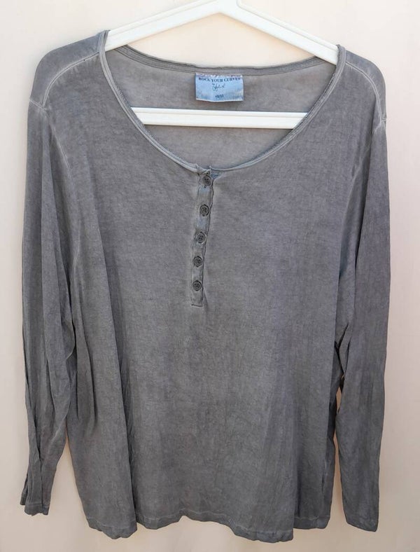 Langarmshirt Rock Your Curves Gr. 48-50