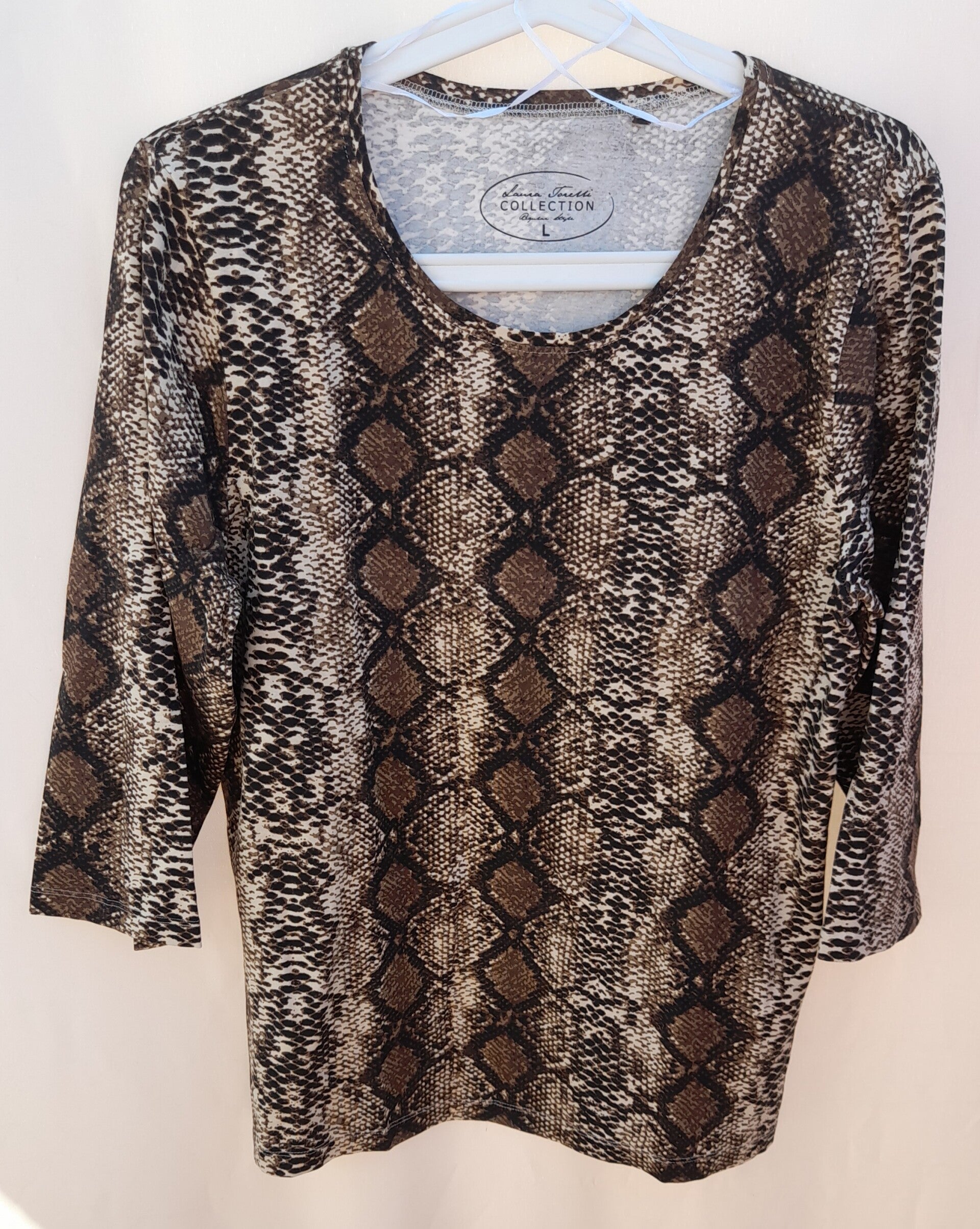 Langarmshirt 3/4-Arm Laura Torellii Gr. L