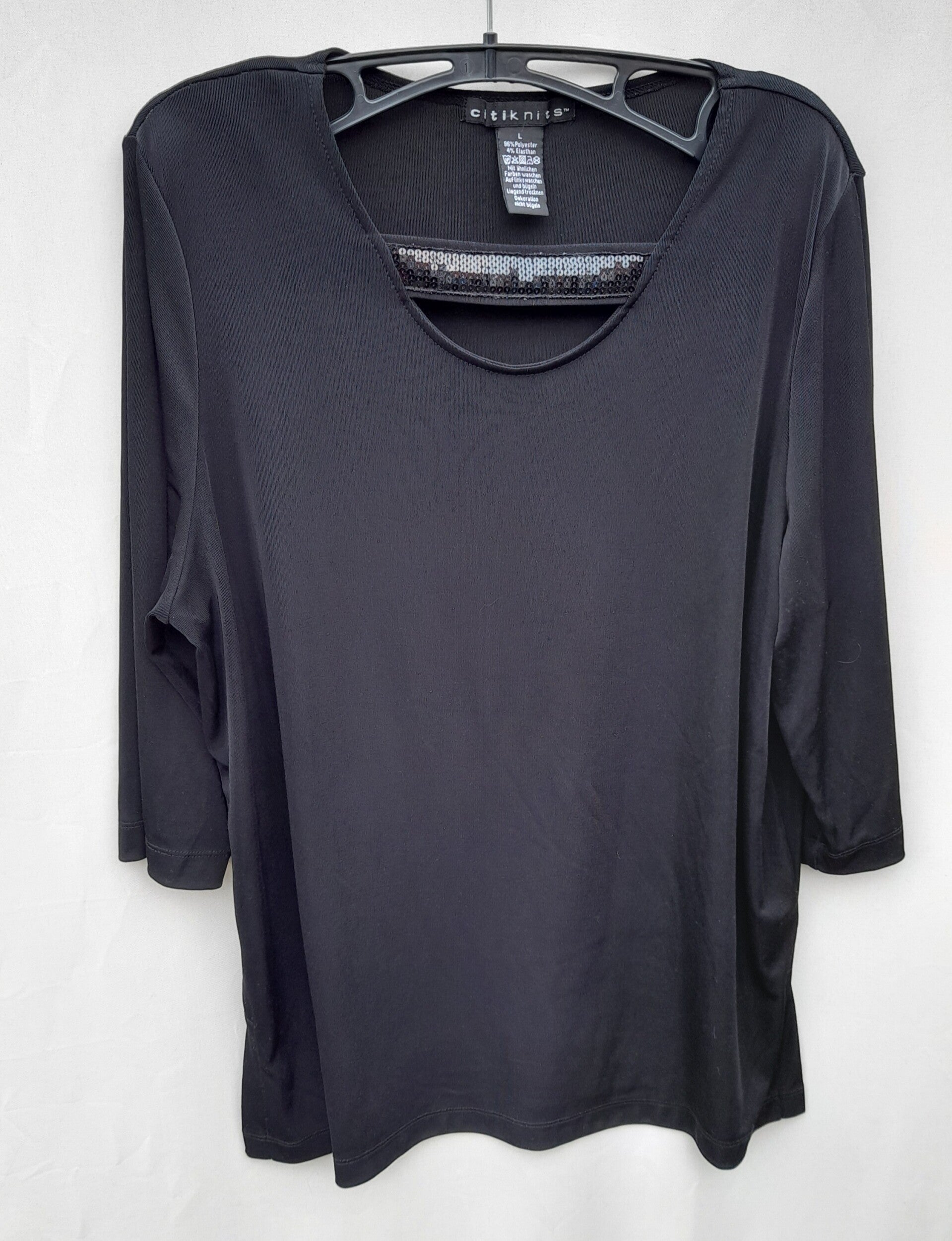Langarmshirt 3/4-Arm Citiknits Gr. L