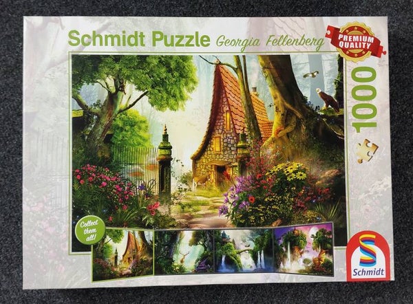 Puzzle Georgia Fellenberg - Haus auf der Lichtung