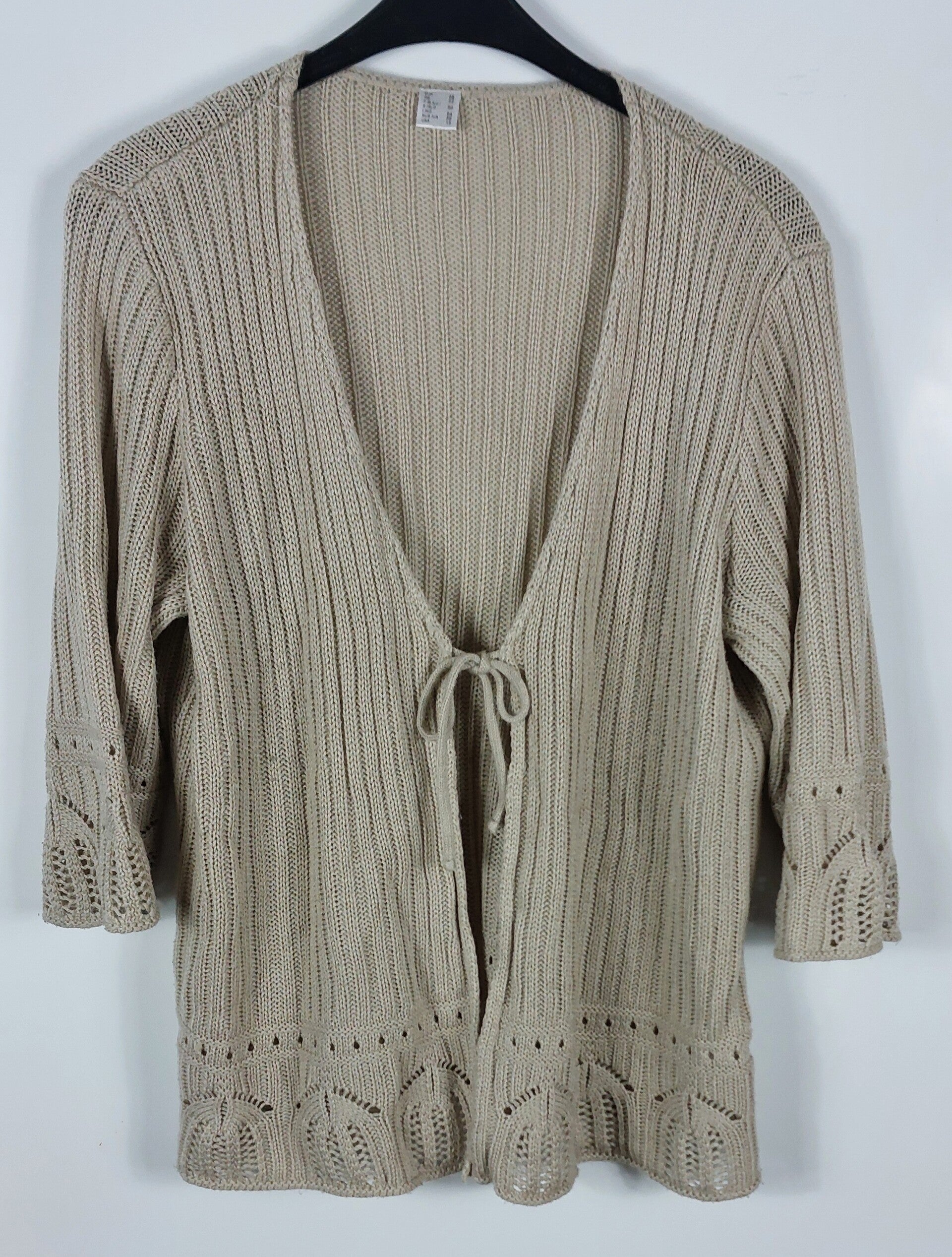 Strickjacke 3/4-Arm Gr. 48 XL
