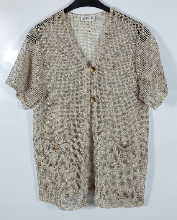 Strickjacke kurzarm F&D Design Paris Gr. M