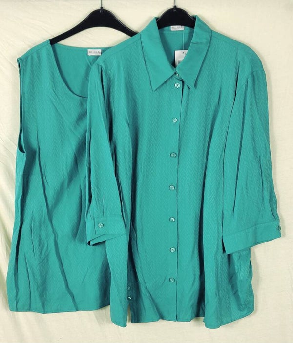Damen-Set Bluse & Trägertop 48