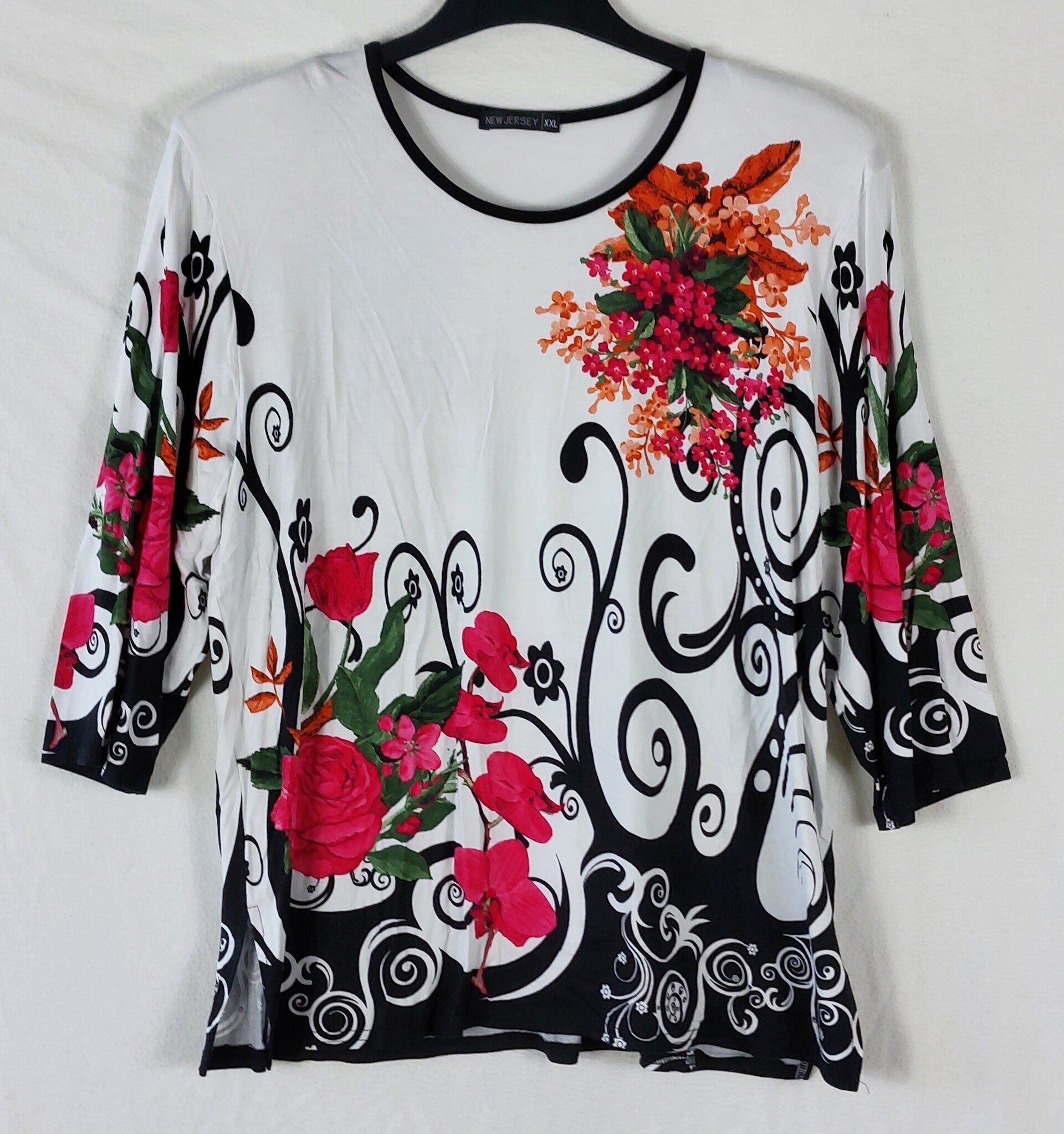 Langarmshirt 3/4-Arm New Jersey Gr. XXL