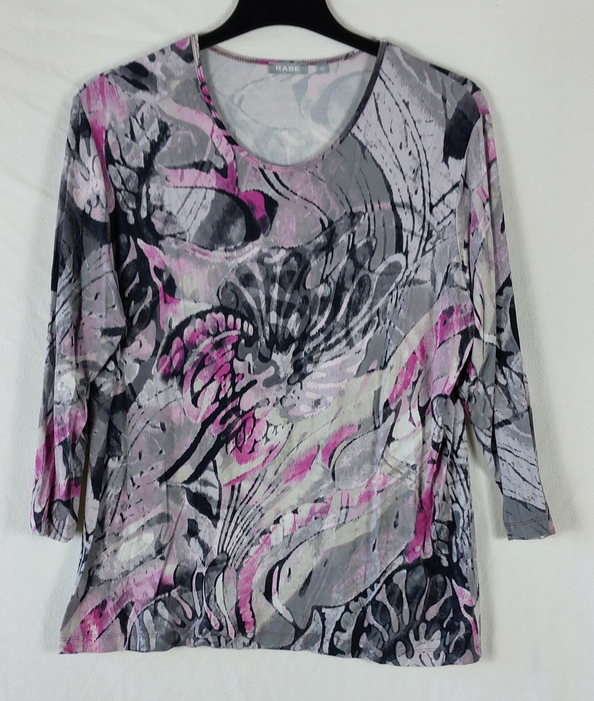 Langarmshirt 3/4-Arm Rabe Gr. 48
