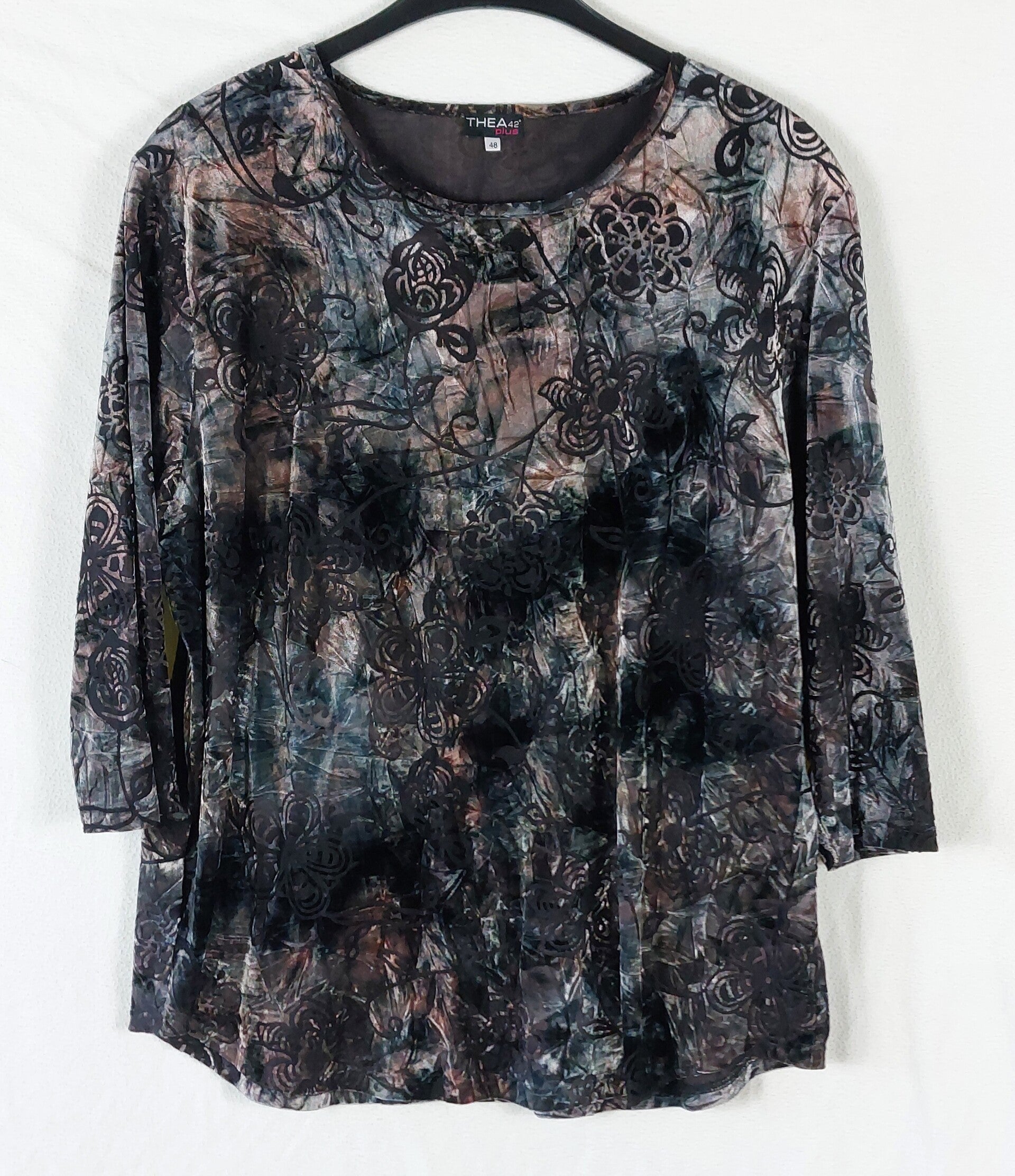 Langarmshirt 3/4-Arm Thea 42plus Gr. 48 XL