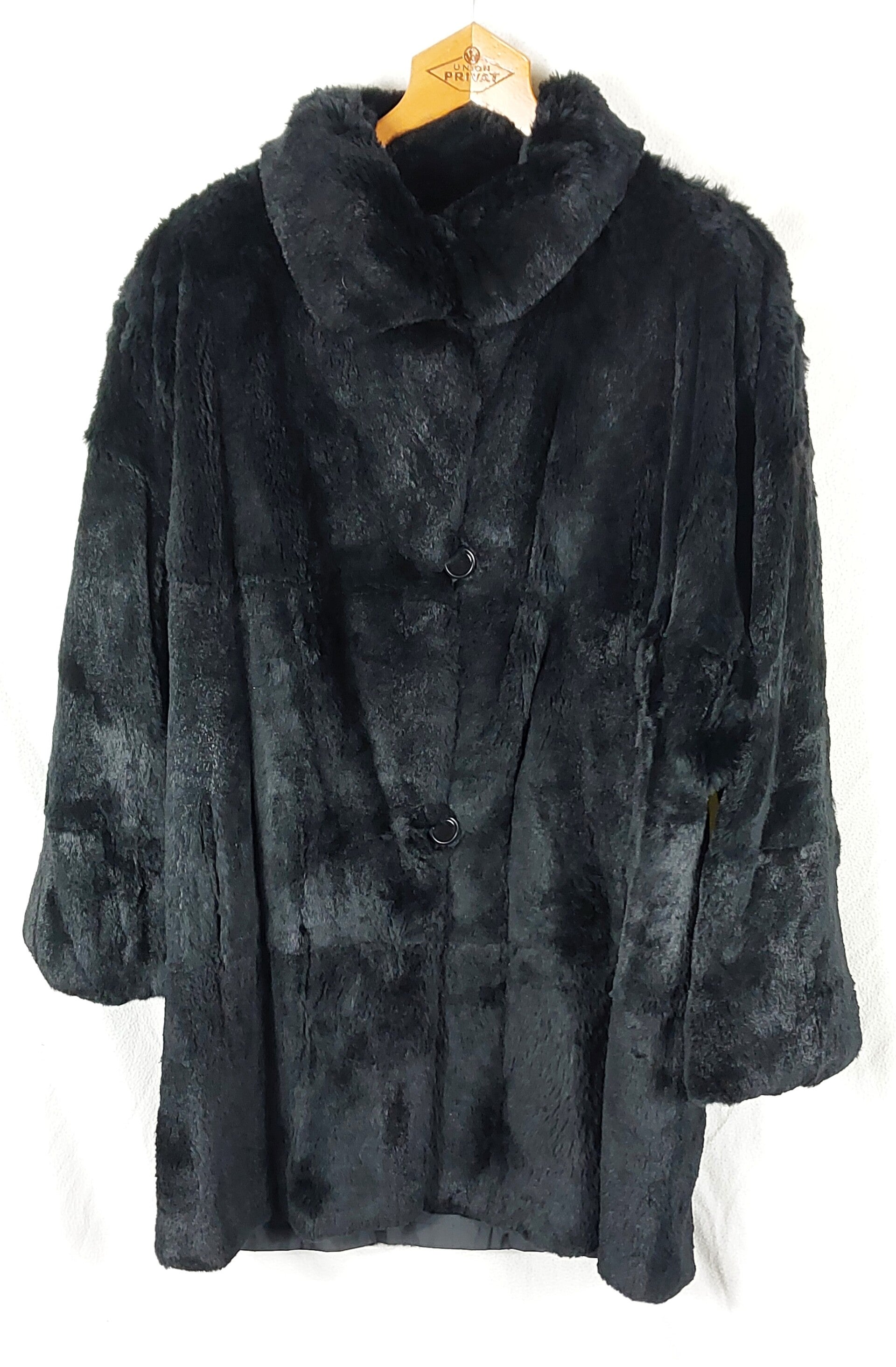 Damen Kunstpelz-Mantel Gr. 40