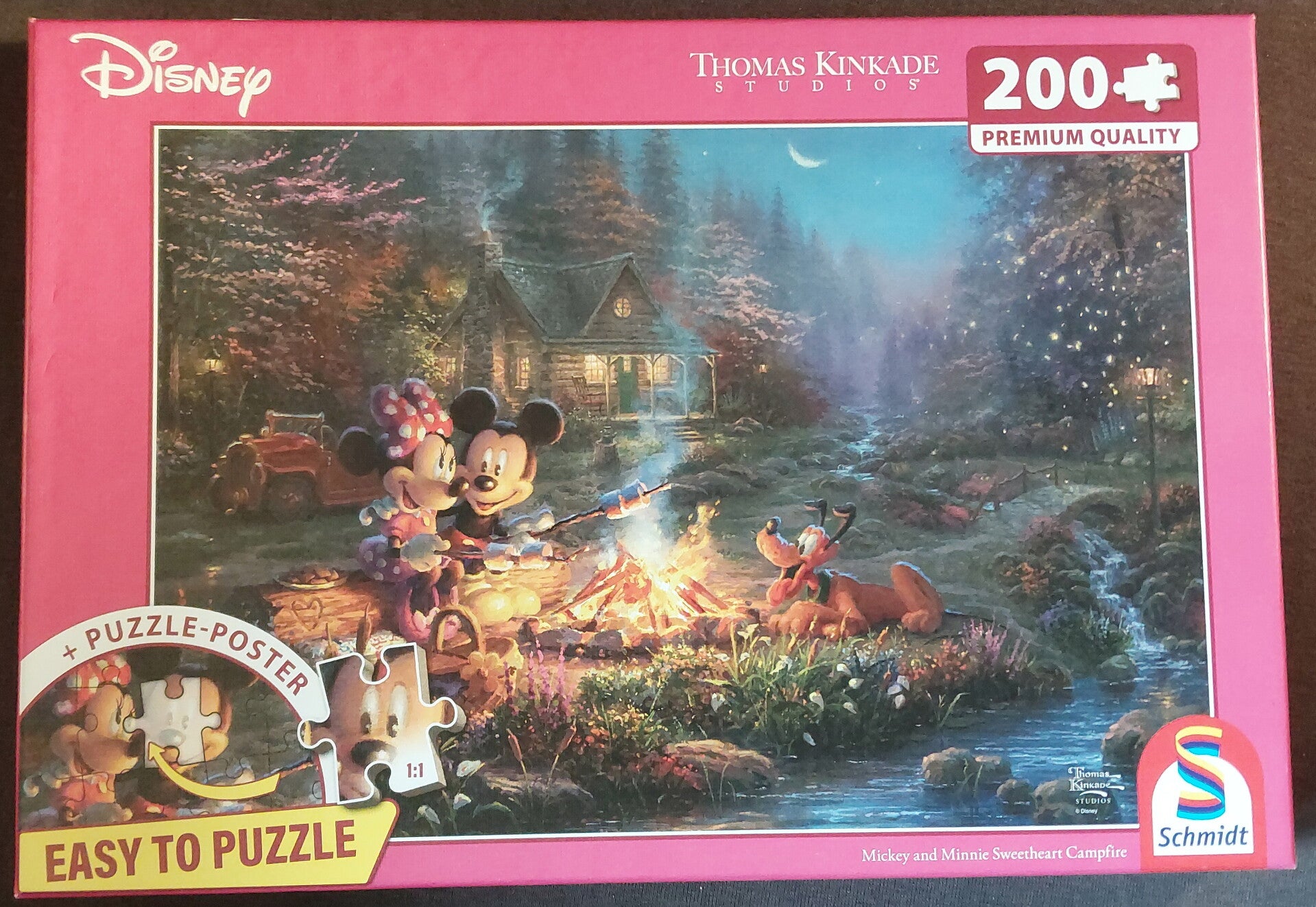 Puzzle Disney, Mickey und Minnie - Sweetheart Campfire