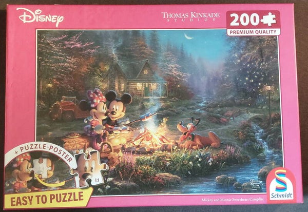 Puzzle Disney, Mickey und Minnie - Sweetheart Campfire
