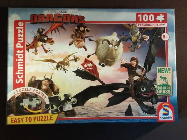 Puzzle DreamWorks, Dragons - Drachenreiter in Aktion