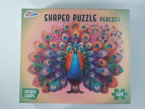 Form-Puzzle Pfau