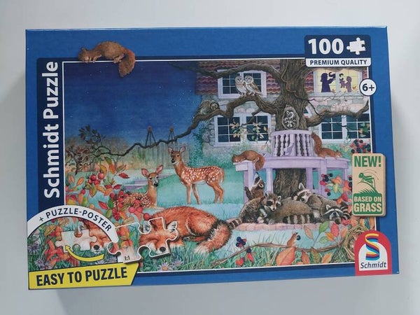 Puzzle Nächtlicher Tierbesuch