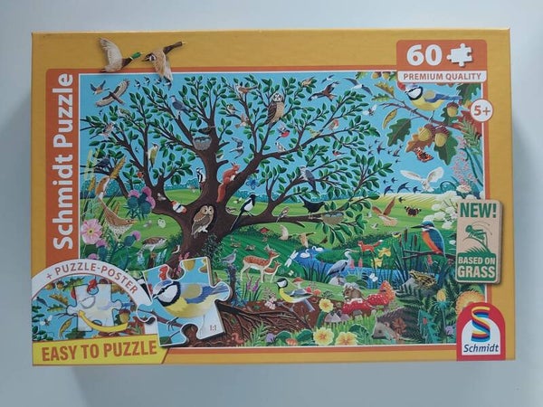 Puzzle Tiere im Garten