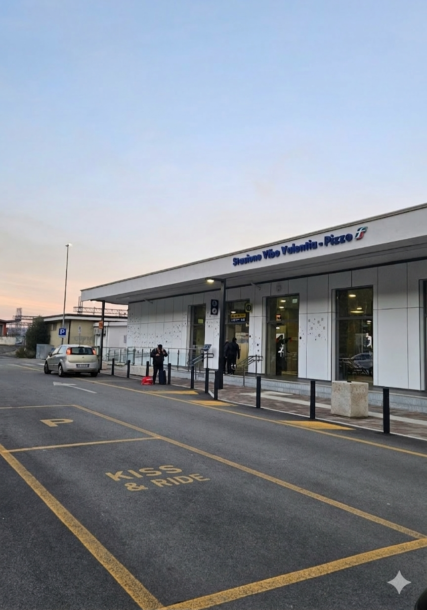 Stazione di Vibo Valentia Pizzo. Tropea Taxi  Service NCC. Transfert 24/7 