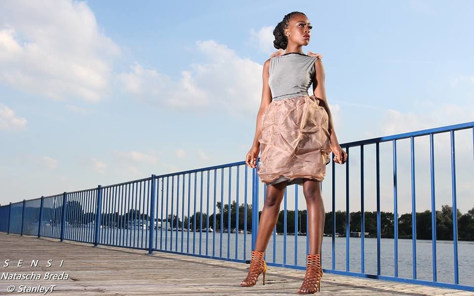 Model:Sensemielja Letitia Sumterr Fotograaf:Stanley T Rustt Designer:Natascha Bredaa