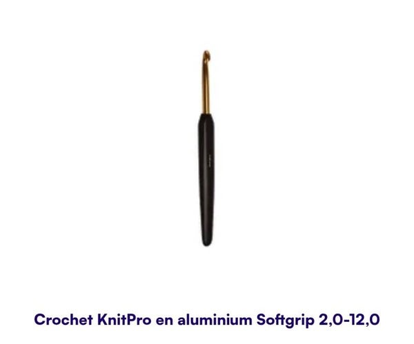 crochet doré softgrip