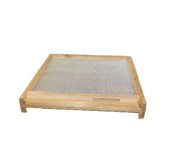 Langstroth Cedar Mesh Floor, Entrance Reducer, Varroa Draw