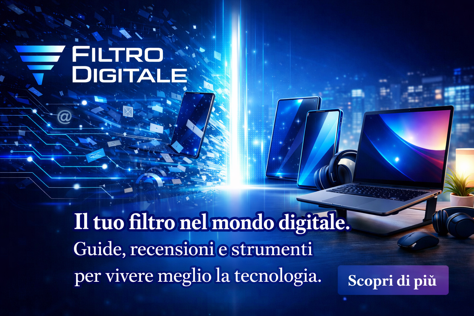 Scopri Filtro Digitale: il portale dedicato a sicurezza online, software, smart home e tecnologia utile. Guide pratiche, recensioni e strumenti per migliorare la tua vita digitale. 👉 Vivi la tecnologia in modo semplice e sicuro.