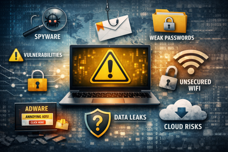 Rischio privacy MEDIO? Kit Nomade Digitale con NordVPN, Saily eSIM, GoodSync backup e Bitwarden. Per chi lavora da remoto e viaggia. Proteggi i tuoi dati ovunque.