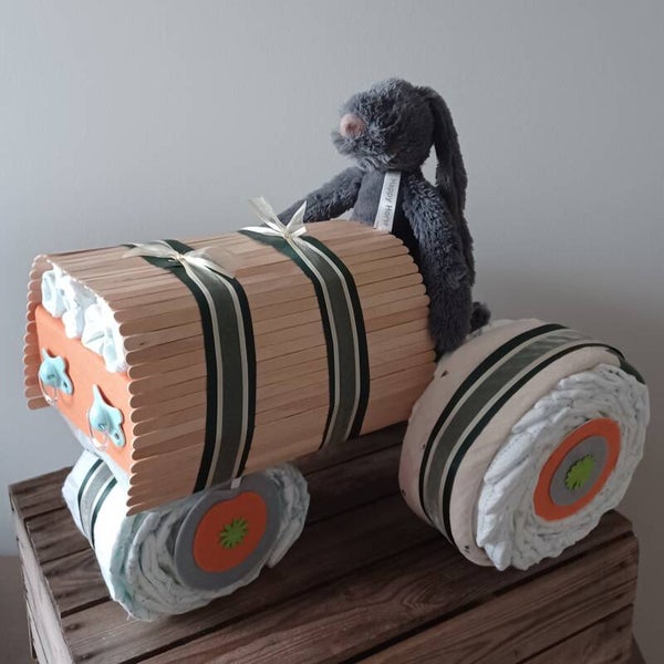 Groene tractor