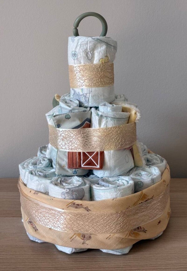 Klassieke Pampertaart , uniek geboortegeschenk