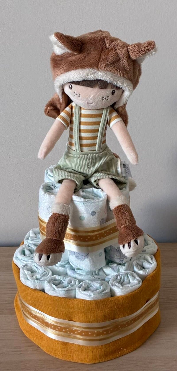“Poppemie Pampertaart, uniek geboortegeschenk