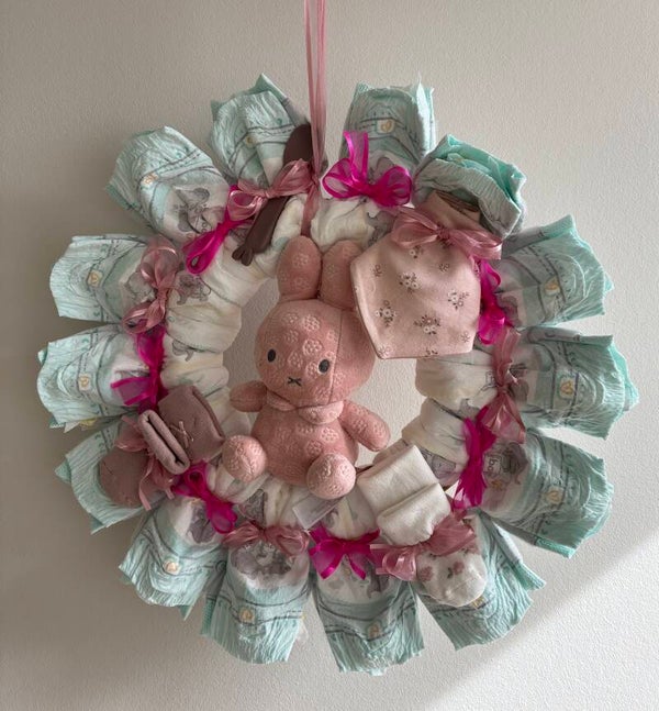 Luxe Luierkrans Nijntje - geboortegeschenk