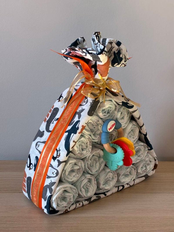 Triangel Pampertaart- geboortegeschenk