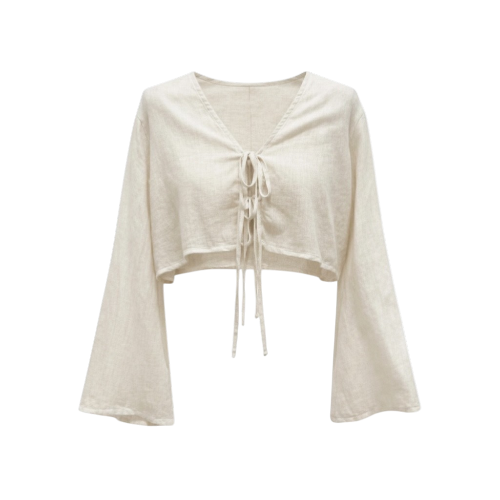 Luxe Tie-Front Crop Top