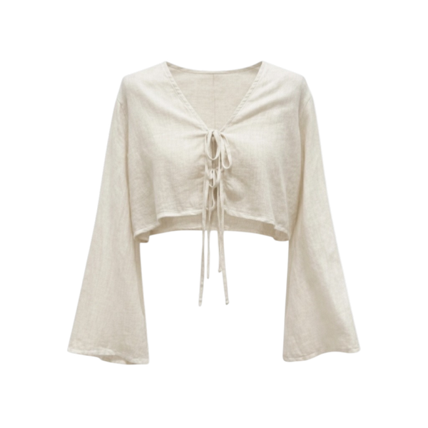 Luxe Tie-Front Crop Top