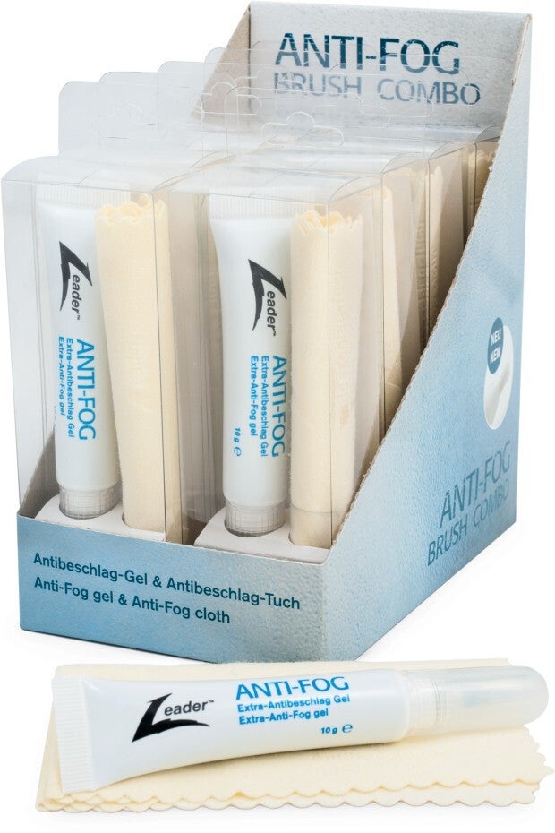 Anti-fog gel met borstel en doekje