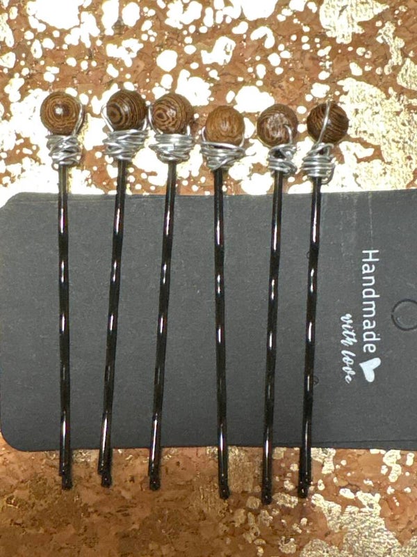 Brown Sugar Hair Pins