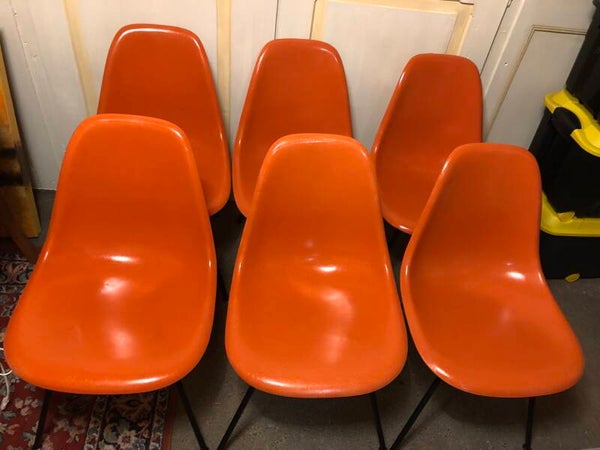 Chaises en résine de polyester Hermann Miller