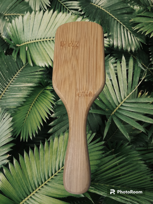 Brosse à cheveux en bambou personnalisable