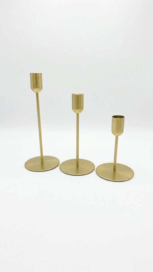 Trio de bougeoirs Romie